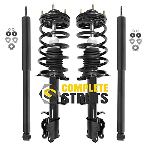 COMPLETESTRUTS - Front Complete Strut Assemblies with Coil Springs and Rear Shock Absorbers Replacement for 2008-2012 Ford Escape - Set of 4