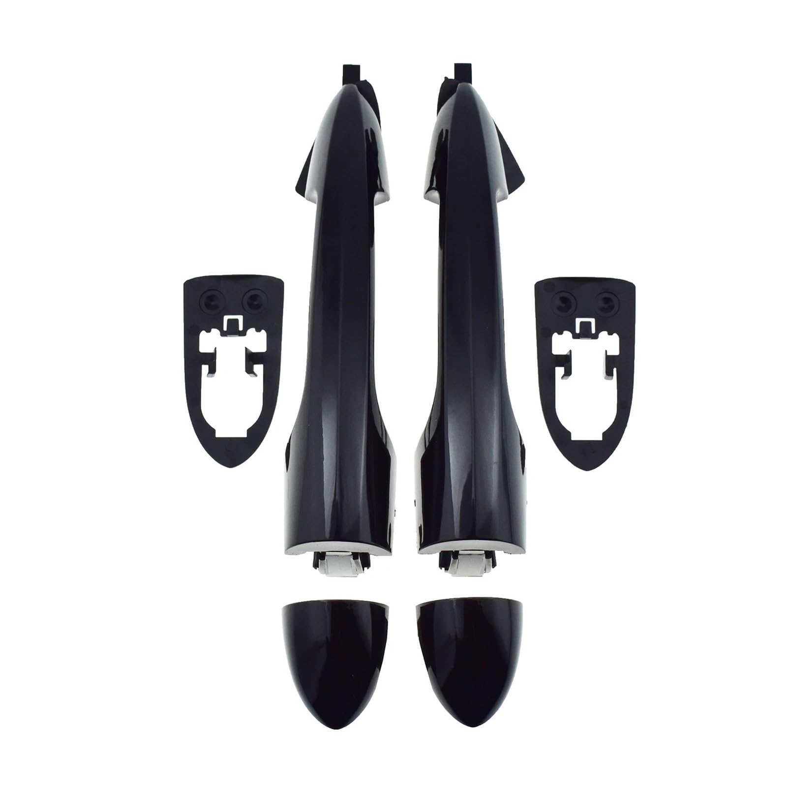 WNBXHSD Car Exterior Car Door Handle for Alfa for Romeo 147 for Giulietta Alfa for Mito for Lancia Y Black Front Rear Left Rear Exterior Door Handles(2PC Rear Left Right)