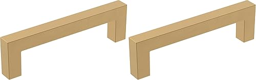 Miniatura 93 de Amerock | Mango de gabinete | Bronce champán | 3 pulgadas (2.992 in) de centro a centro | Monumento | Paquete de 2 | Jaladera de cajón | Asa de