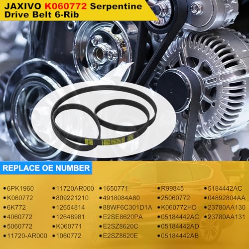 Image of K060772 Serpentine Drive Belt Ribbed V-Belt