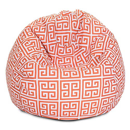 Majestic Home Goods Towers Bean Bag, Small, Orange