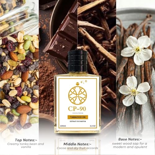 Image of Tobacco Vanilla Perfume for Men| Inspired from Tabacco VN |Tonka Bean, Vanilla, Cocoa & Woody Notes | 40% Oil Concentration | Long Lasting Upto 10-12 Hours | Extrait De Parfum 100 ml