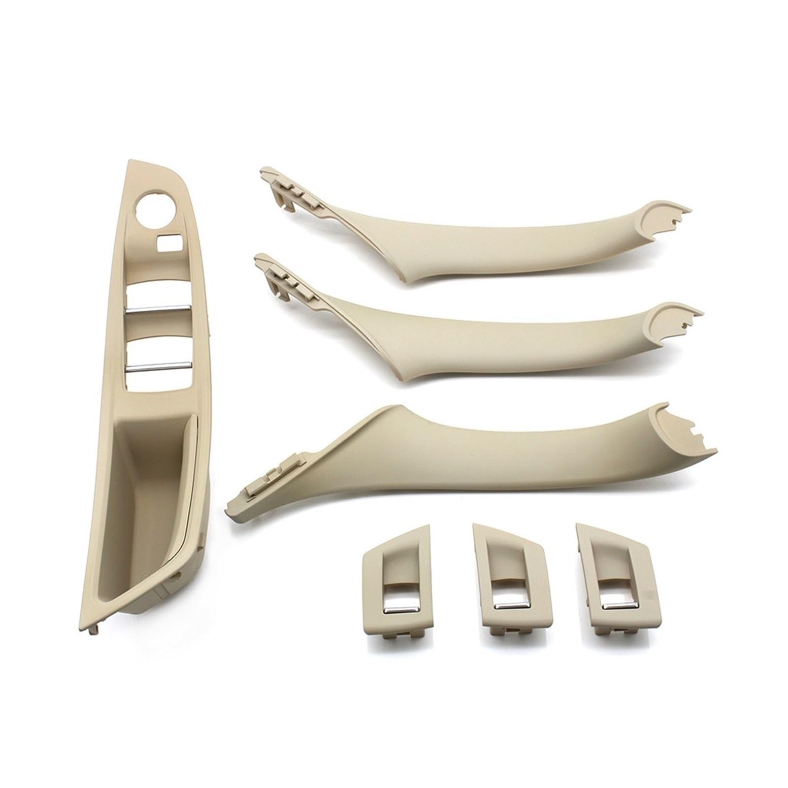 Nqkcuac Lhd Oyster 7Piece Door Pull Handle For Bmw F10 F11 F18 520 523 525 528 51417225865 Lhd Car Inner Passenger Door Panel Handle Pull Trim Cover