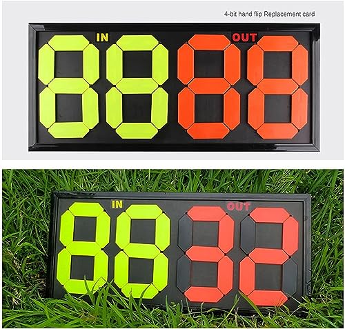 Marcador portátil doble cara 4 dígitos para fútbol miniatura 4