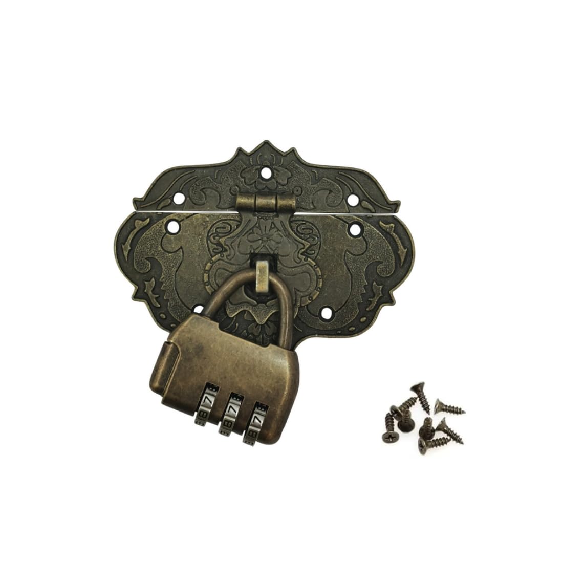 Fermoir à moraillon autobloquant en alliage de zinc bronze vintage