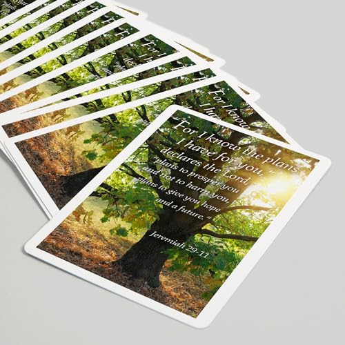 Baraja de 52 cartas tamaño póker Jeremiah 29:11 inspiracional miniatura 5