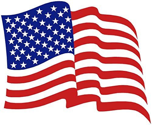 Imán decorativo bandera americana 6 pulgadas miniatura 1