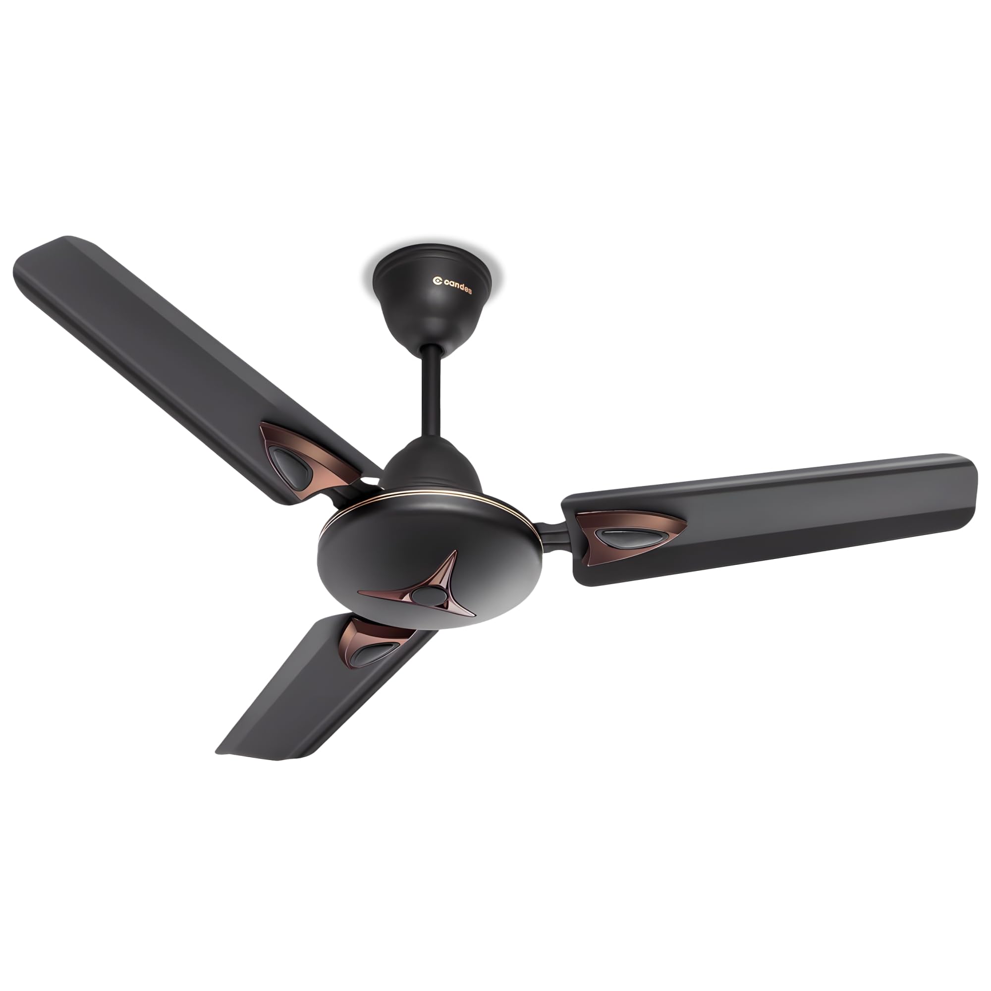 Candes Amaze 900 mm Ceiling Fans for Home | High 430 RPM Airflow & Delivery | Noiseless Small Ceiling Fan High Speed | 36 Inch Ceiling Fan with CNC Winding | 1 Yr Warranty | Coffee Brown