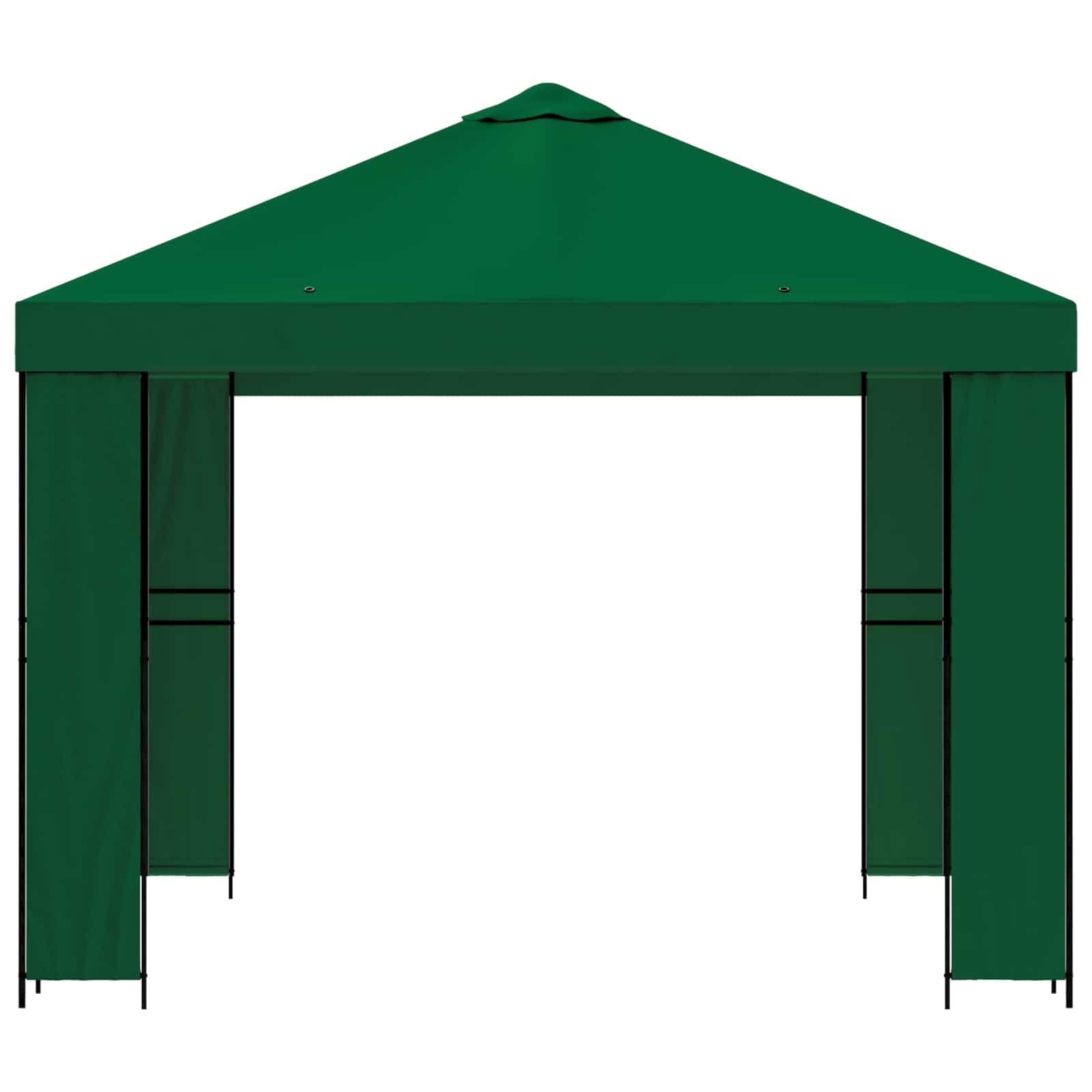 Altana 3 x 3 m zielony poliester i stal 190 gsm