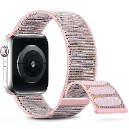 BNCXMO Nylon Sport Band compatible con banda 38 mm 40 mm 41 mm 42 mm 44 mm 45 mm Women Men Correa trenzada Compatible para iWatch Series 8/8/7/6/5/4/3/2 SE