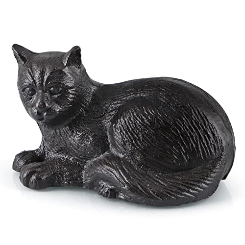 Estatua de gato de hierro fundido MOLIGOU decorativa miniatura 2
