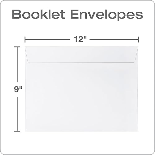 Miniatura 2 de Quality Park 37682 - Sobre de folleto de lado abierto, engomado, blanco, 9 x 12, 250 por caja, (37682)