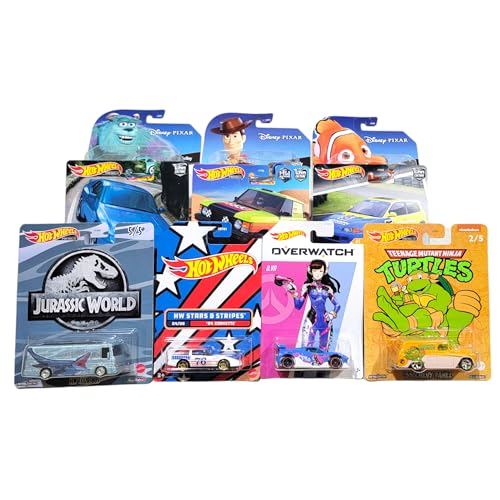 Hot Wheels 10 vehículos especiales 1:64 escala miniatura 1