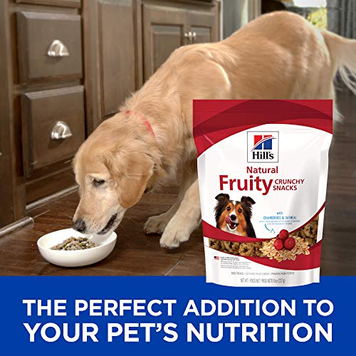 Hills Natural Fruity Snacks for dogs with Cranberries & Oatmeal, Crunchy Dog Treat, 8 oz bag - Image 5