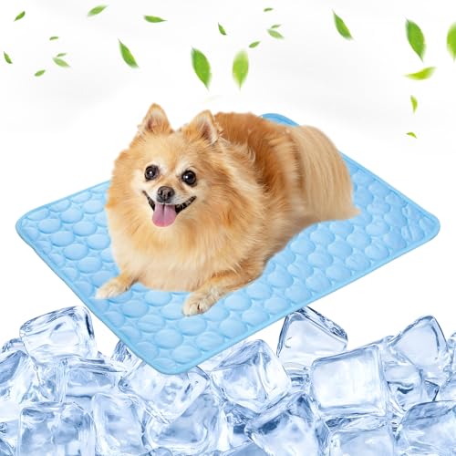 Fubsta Kühlmatte für Hunde,Kühlmatte Hund,Hundekühlmatte für Hund & Katze Selbstkühlende Matte für Haustiere Summer Pet Ice Pad Abrieb- und Bissfest Natürliche Kühlung(75x100cm)