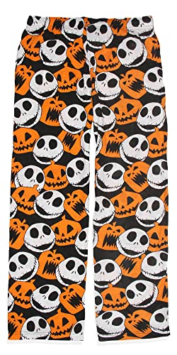 The Nightmare Before Christmas Adult Jack Skellington and Jack O Lantern Lounge Pajama Pants (Small) Multicolored4