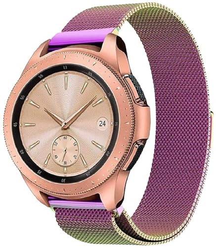 Image of PEFKO PSS56 19MM Milanese [ Magnetic ] Sporty Straps /Bands Compatible for Boat Storm Smart Watch & Watches with 19mm Lugs Size (19MM, MULTICOLOR [ MAGNETIC MILANESE STRAP ])