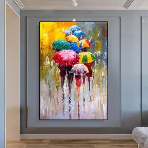 Peintures à l'huile de haute qualité sur toile avec cadre interne bois 65x130 cm