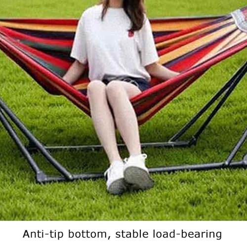 Soporte para hamaca con soporte para columpio colgante, portátil y plegable para camping, picnic, jardín, patio