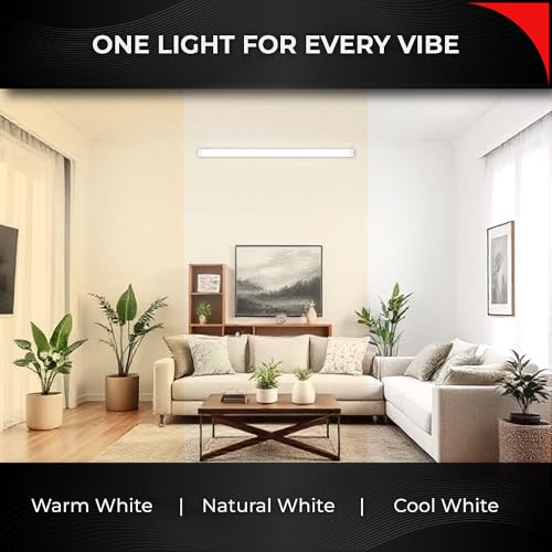 Image of Nortek Essenza 72 WATT 4CCT LED Tubelight / 4 feet LED Batten - 3 in 1 Colour (Warm, Natural, Cool Day Light) Bright Light for Living Room & Bedroom, Shops, Showrooms - Pack of 4