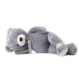 MaoGoLan Giant Grey Teddy Bear 47 inch 4 feet Large Stuffed Gray Teddy Bears Stuffed Animals for Girlfriend Children