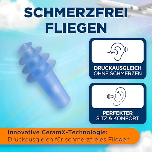 Ohrstöpsel für Flüge von Earplanes für Erwachsene