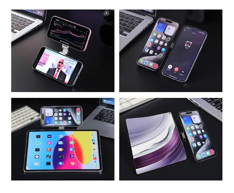 Amazon.co.jp: ロジック スマホスタンド スマホ2台 同時使用可能 角度