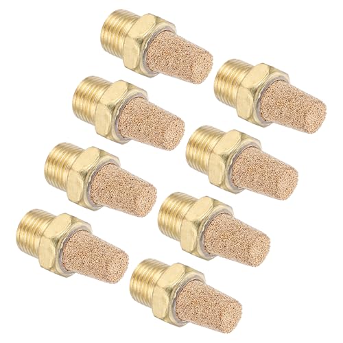 MECCANIXITY 8PCS Pneumatic Exhaust Muffler, 1/8