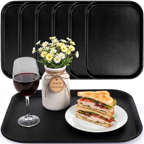 Acellegic 6 Pack 14x18 Inch Extra Large Fast Food Trays