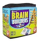 MindWare KEVA Brainbuilders - 3D brain building STEM challenges for boys & girls - Try to build the image - Practice spatial thinking - 20 planks & 30 puzzles