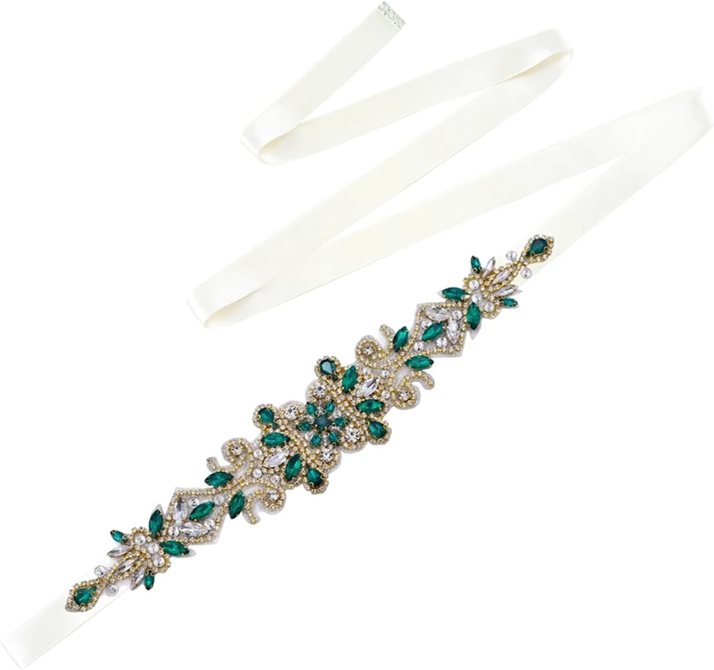 Women’S Crystal Belt With Rhinestone Appliques For Wedding Bridal Bridesmaid Party Evening Gowns