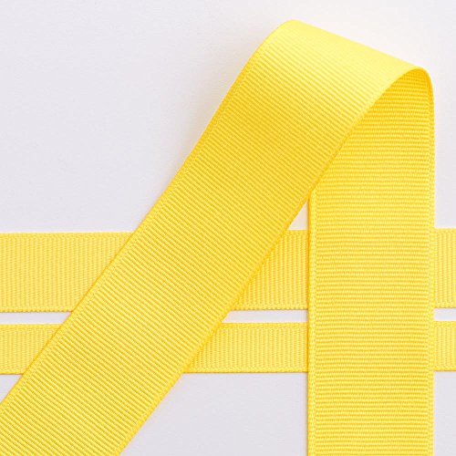 Italian Options Grosgrain Ribbon, 10mm x 10 Metre Roll, Yellow
