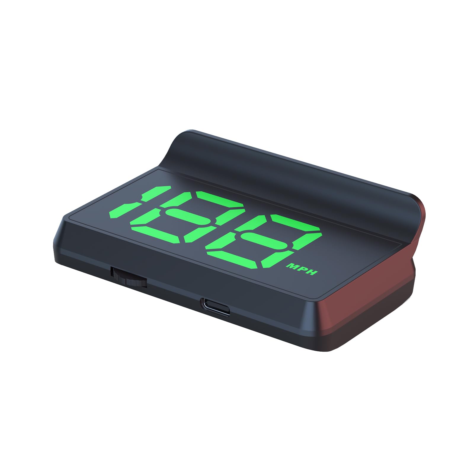 W2 Green USB Car HUD Heads Up Display, 3.5" Large Screen Auto Dimming Windshield Projector with Sunshade, GPS Speedometer for All Cars, Plug and Play-image-13