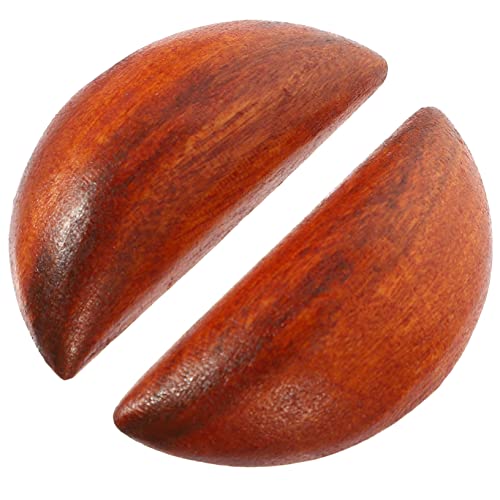 HOOTNEE 1 Pair Sacred Gua Cup Decor The Wiccan Supplies Divination Cup Communion Buddhist Divination Game Wood Holy Cups Wealth Ornament Spiritual Answer Tool Home