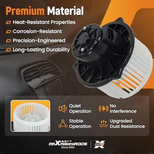 Image of maXpeedingrods Front A /C Heater Blower Motor Assembly 700246 Fits for Kia Soul Base /Exclaim /Plus 2010-2013 Sport 2010-2011, HVAC Blower Motor Fan # 971132K000 SK700246 BM9392C PM9392