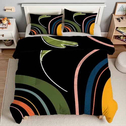 Housse de couette en microfibre douce 160x200 cm hypoallergénique avec zip