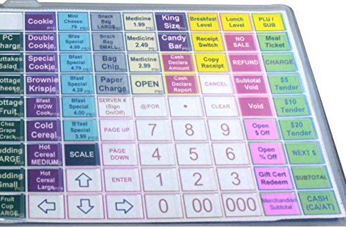 Sharp XE A 407 - Raised Keyboard Cover/Silicone Skin XE A 407 XE-A407 Cash Register XEA407 Protective WetCover By Point Of Sale Team