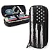 Produktbild Federmäppchen mit amerikanischer Flagge, PU-Leder, mit Reißverschluss, große Kapazität, Aufbewahrungstasche, Reisetasche, Make-up-Tasche für Studenten, Erwachsene, Bürobedarf