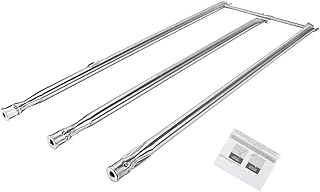 QuliMetal 67722 Grill Burner for Weber Genesis 300 (Side Burner), Genesis E310 E320 EP310 EP320 S310 S320 (2007), Genesis 310 Grill Parts for Weber 67820, 304 Stainless Steel, 34 1/4 Inch