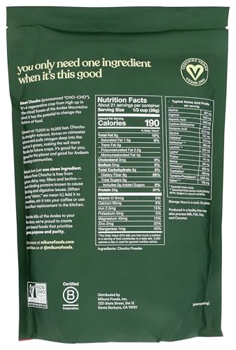 Image of Mikuna, Protein Powder Chocho Superfood Pure, 28.9 Ounce