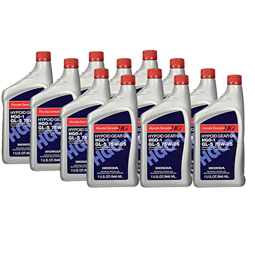 Genuine OEM Hypoid Gear Oil HGP-1 GL-5 75W-85 Advanced Protection 1qt (12x1qt) For Honda