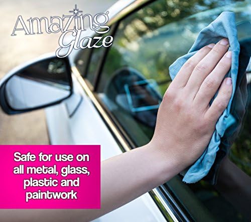 Pro-Kleen Amazing Glaze Waterless Wash & Wax with Carnauba Quick Detailer Spray | Cleans, Shines & Protects Your Car | Reveals a Polished, Showroom Shine (Single Pack with 2 Microfibre Cloths)