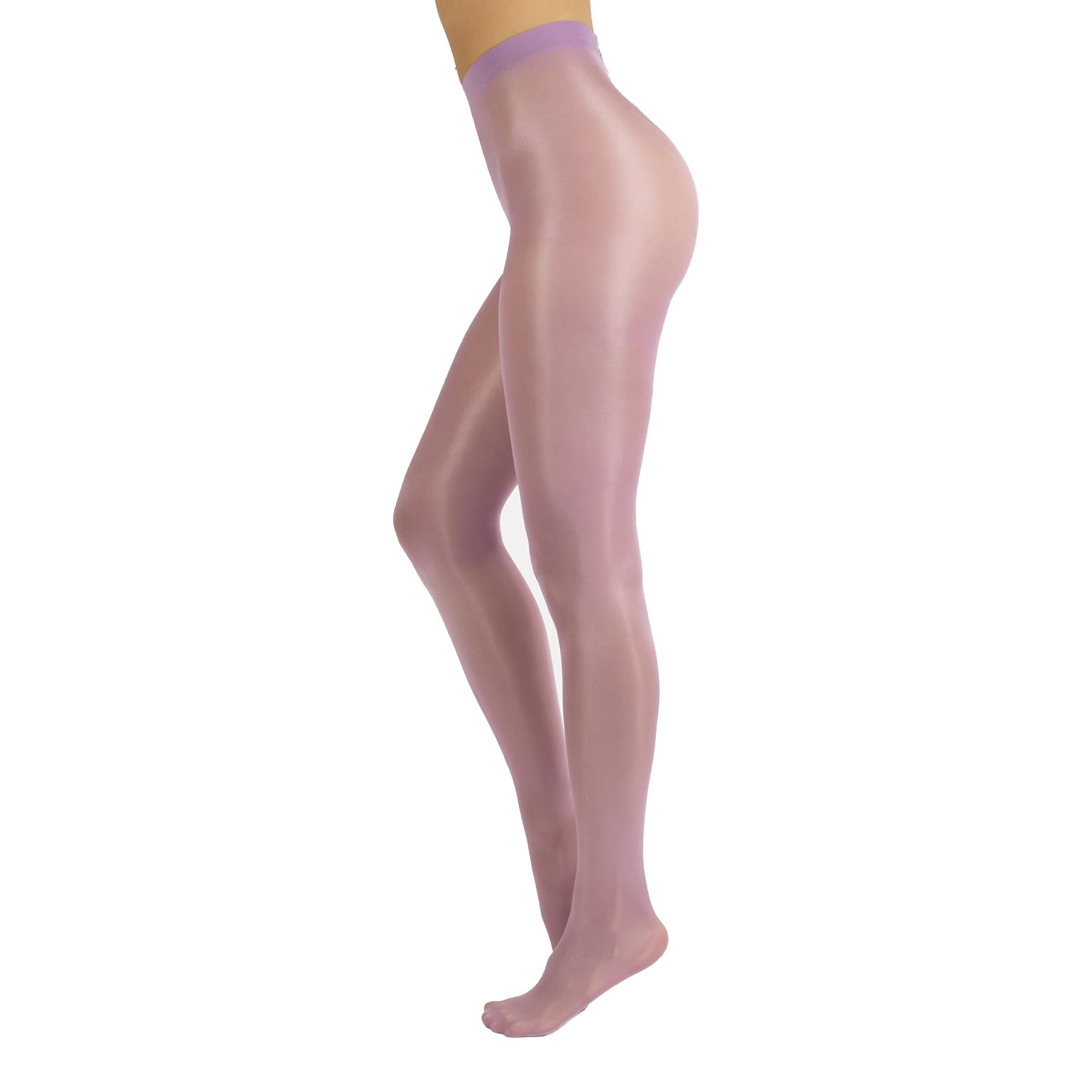 Calzitaly Women's Glicine Glossy Tights, Oily Shiny Pantyhose, Shimmery Silky, Sheer Tights, Nude Tights 40 Den, Black, Blue, Lillac | Made In Italy (M, )
