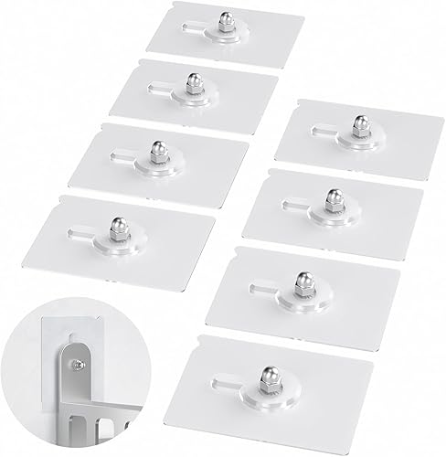 Accesorios montados en la pared del estante del zapato SMA01, soportes pegajosos, base adhesiva, bloqueado por las tuercas y los tornillos Zapatero