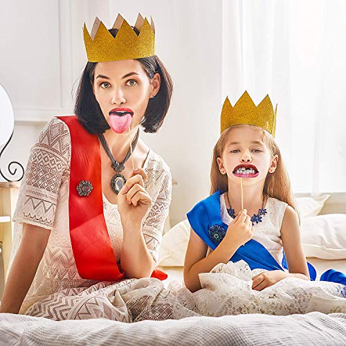 Party Photo Booth Props, Funny Mouth Lips Photo Booth Prop, Funny Mouth Diy Set With Wood Stick Selfie Props Accessories For Birthday/Wedding/Graduation/Halloween Party (Mouth Lip, 40 Pieces) #TOP3