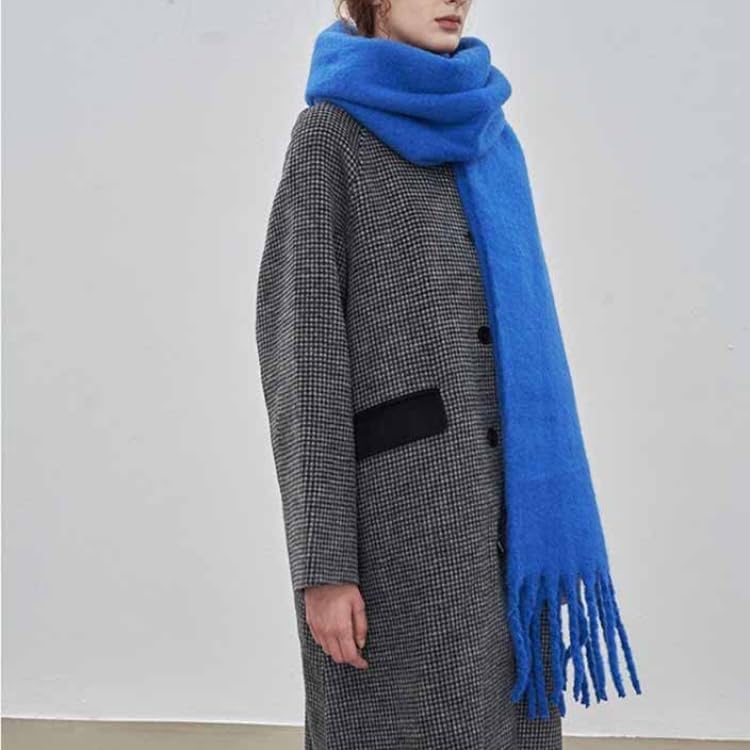 Women Chunky Scarf, Soft Warm Winter Scarf for Cold Weather, Christmas Blanket Scarves Pashmina Shawl Wrap - Image 4