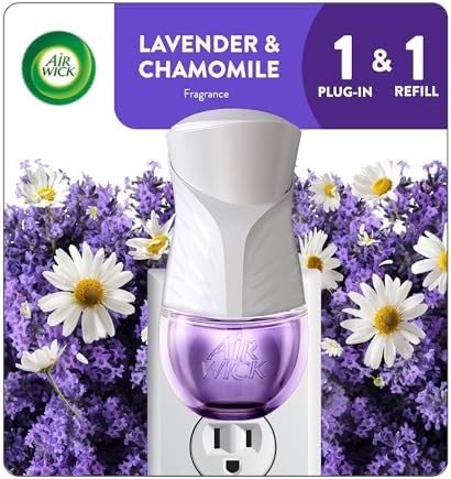 Air Wick Plug in Scented Oil Starter Kit (Warmer + 1 Refill), Lav...