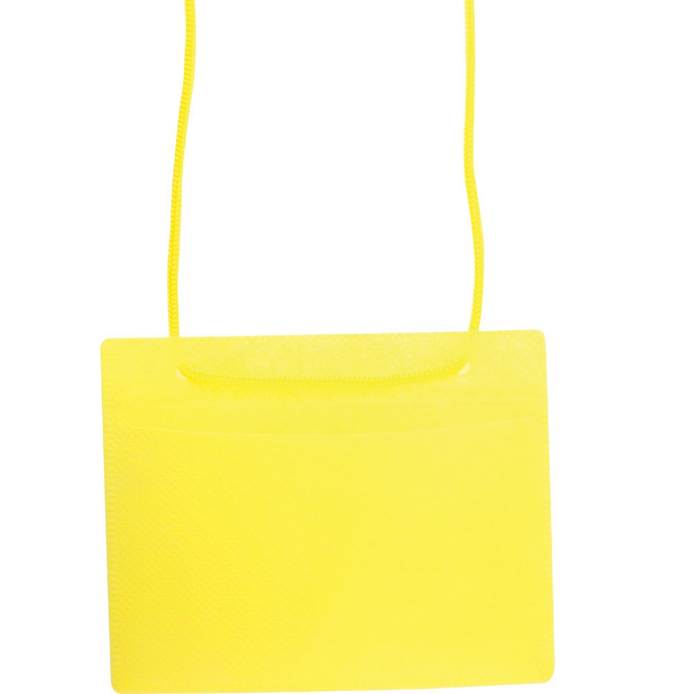 Amazon | ソニック 名札 イベント吊下げ名札 名刺サイズ 50枚入 黄 VN-849-Y | 名札・ホルダー | 文房具・オフィス用品