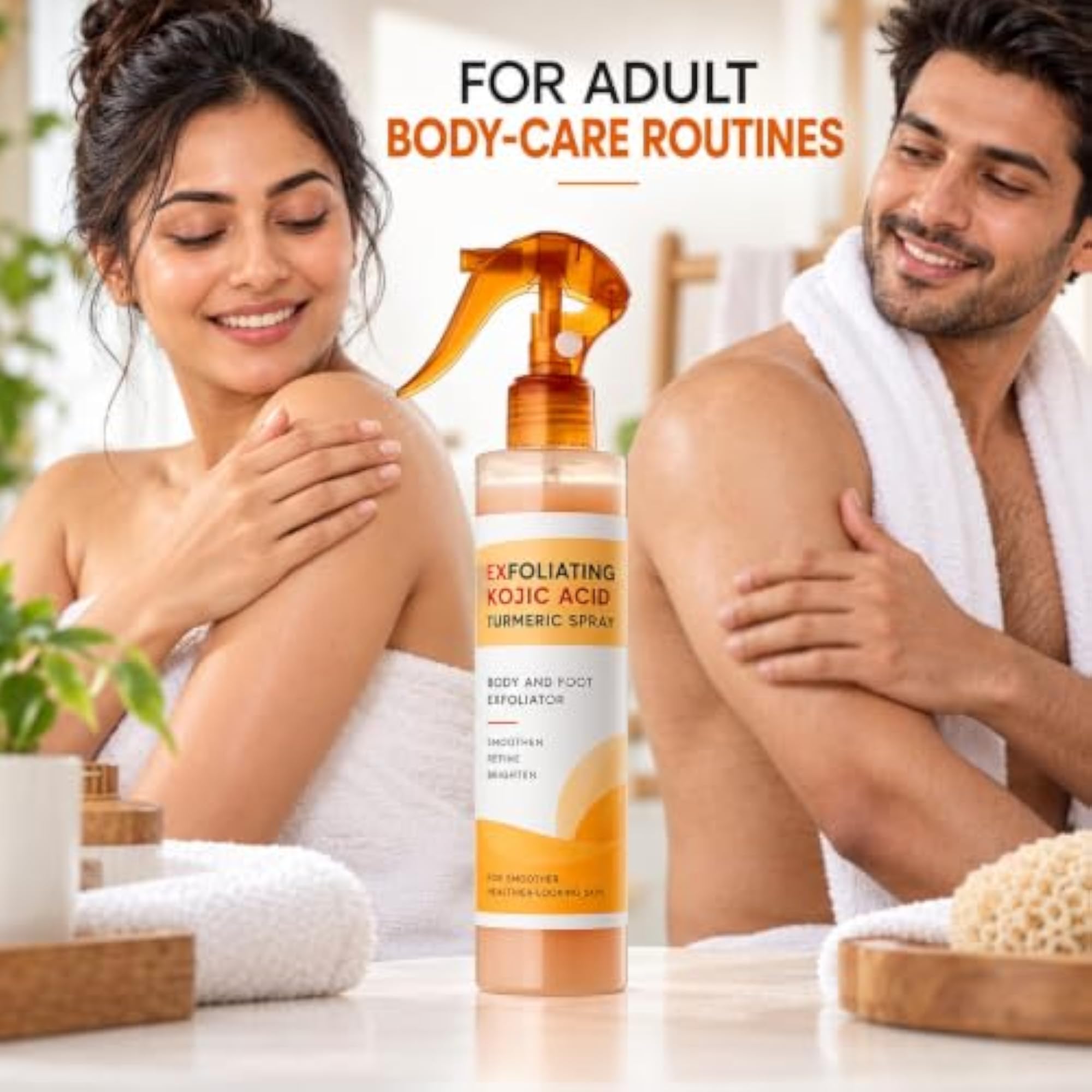 Exfoliating Kojic Acid Turmeric Spray Body Foot Exfoliator