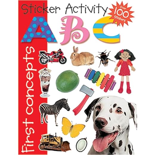 How to tell right from left side og luggage Fun A B C Sticker Activity Book